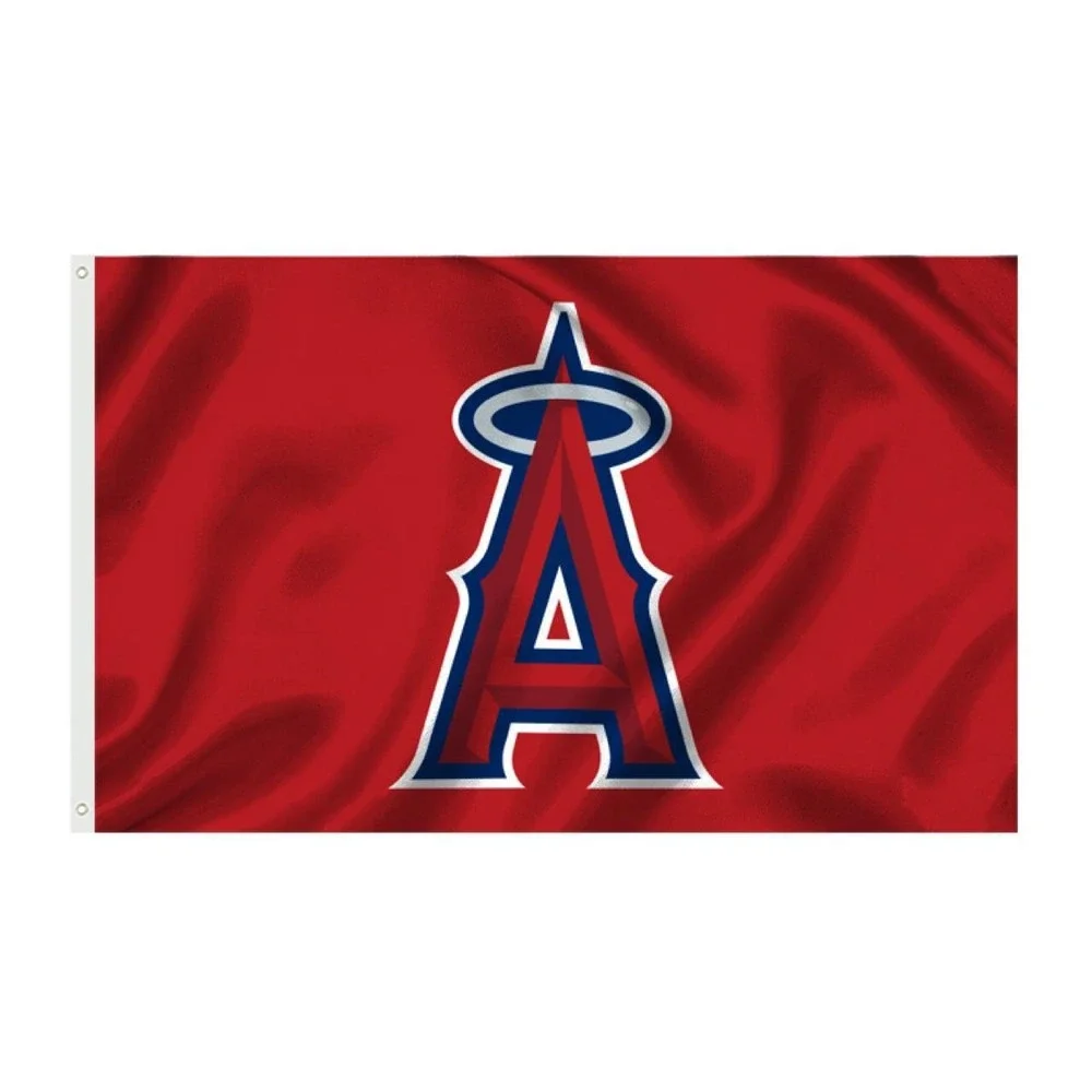 Los Angeles Angels of Anaheim 3x5ft Flag MLB Baseball Red Banner Logo New